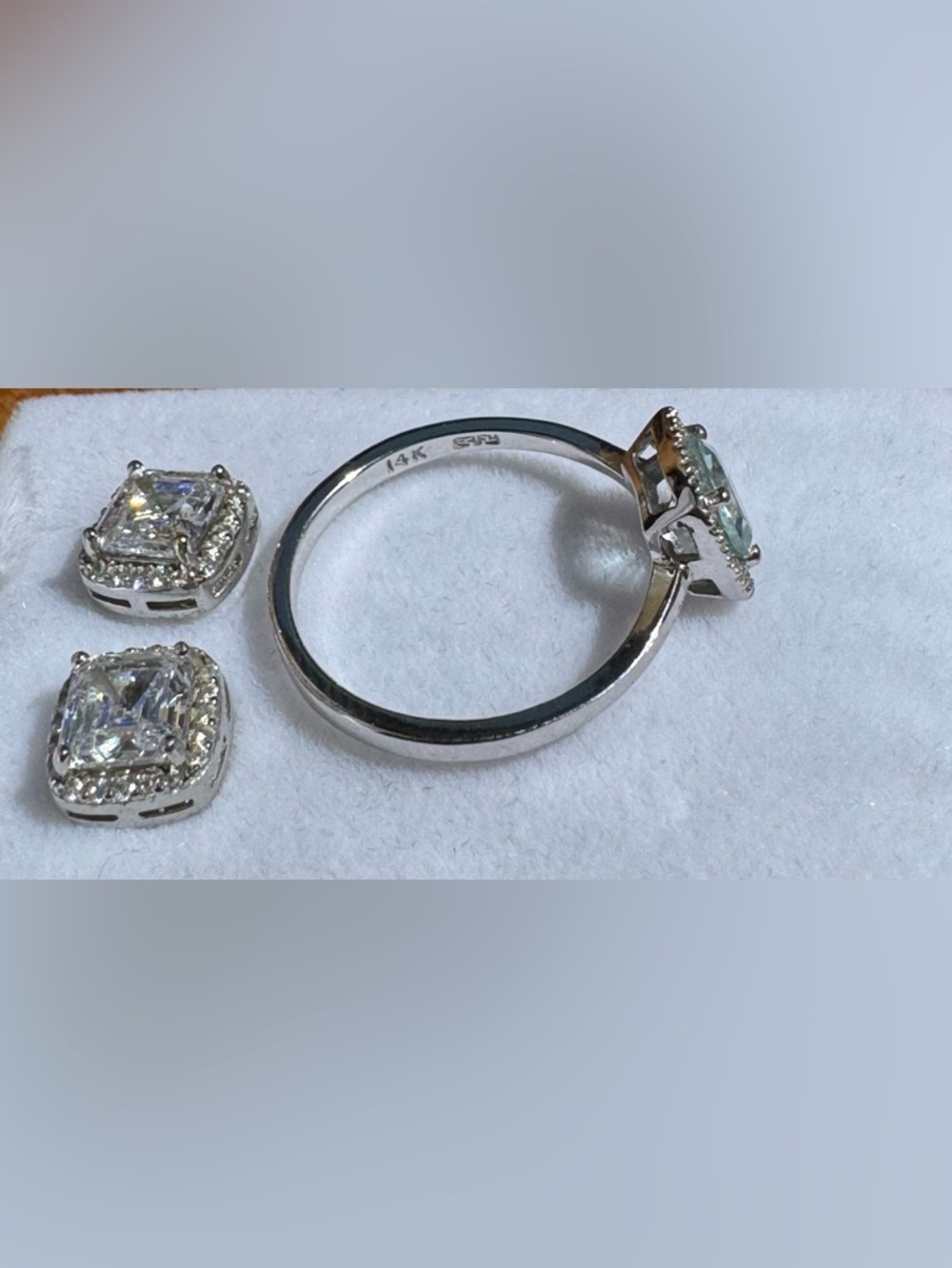 Effy Aquarius 14K White Gold Aquamarine & Diamond Ring, 0.78 TCW